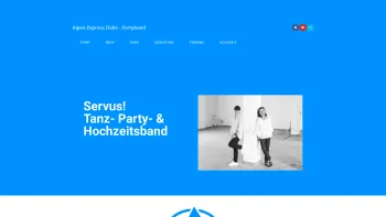 Website Screenshot: ALPEN EXPRESS Didie Tanz & Partyband aus Vorarlberg - Start - Alpen Express Didie - Partyband - Date: 2023-06-22 12:13:08