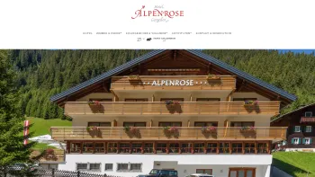 Website Screenshot: Hotel Alpenrose - Hotel Alpenrose Gargellen - Date: 2023-06-22 12:13:08