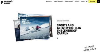 Website Screenshot: Pension Alpenrose - PEOPLE’S HOTEL Kaprun, sports and activity hotel at the piste - Date: 2023-06-22 12:13:08