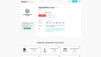 Website Screenshot: alphaSelect Der Telecombroker - Alphaselect.com is for sale - PerfectDomain.com - Date: 2023-06-22 15:00:05