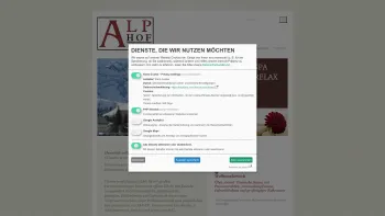Website Screenshot: Ferienhotel Alphof*** - Appartements Alphof Faschina - Fontanella - Grosses Walsertal - Austria - Vorarlberg - Alphof - Date: 2023-06-22 15:00:05