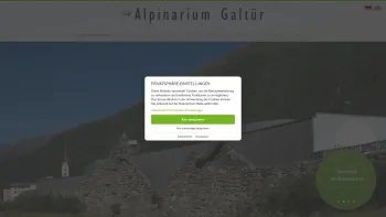 Website Screenshot: ALPINARIUM Galtür Dokumentation GmbH - Home - Alpinarium Galtür - Date: 2023-06-22 15:00:05