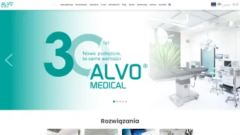 Website Screenshot: ALVO GRUPA GASTROMETAL - Producent Sprz?tu Medycznego - Projektowanie i Wyposa?enie Szpitali, Gabinetów Zabiegowych i Placówek Medycznych - ALVO MEDICAL - Date: 2023-06-15 16:02:34