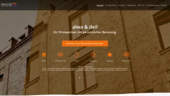 Website Screenshot: Alwa-Deil Druckerei CopyShop - alwa & deil – Offsetdruck · Digitaldruck · Copyshop - Date: 2023-06-15 16:02:34