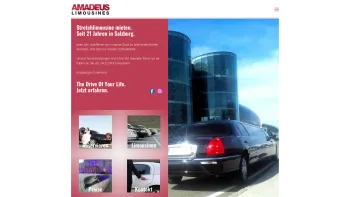 Website Screenshot: Amadeus Limousine Seidl KEG - Stretchlimousine mieten: Amadeus Limousines Salzburg - Date: 2023-06-14 10:38:44