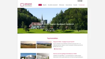 Website Screenshot: Amann Immobilien Makler für Wohnungen Häuser Baugründe - Home - Immobilienmakler in der Region Rankweil-Feldkirch - Amann Immobilien - Date: 2023-06-22 12:13:08