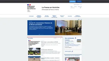 Website Screenshot: Botschaft der Republik La France en AUTRICHE - La France en Autriche - Date: 2023-06-22 12:13:08