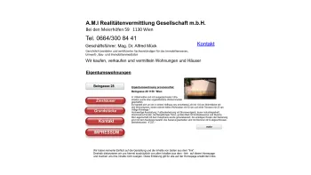 Website Screenshot: A.M.I. Realitätenvermittlung Ges.m.b.H. - index - Date: 2023-06-22 15:02:30