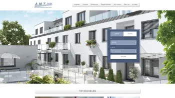 Website Screenshot: A.M.T. Unternehmensberatungs gesellschaft Tätigkeitsbereiche - AMT Immobilien – UnternehmensberatungsgmbH Bauträger und Immobilien - Date: 2023-06-22 15:02:30