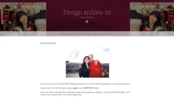 Website Screenshot: Design und Schneiderwerkstätte andrea-m - Design andrea-m – Schneiderwerkstätte - Date: 2023-06-22 12:13:08