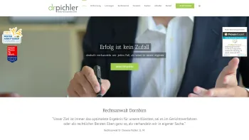 Website Screenshot: Pichler Rechtsanwalt GmbH | Rechtsanwalt Dornbirn - Rechtsanwalt Dornbirn - Pichler Rechtsanwalt GmbH - Date: 2023-06-22 15:00:05
