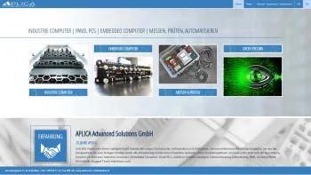 Website Screenshot: Aplica Mess und Prueftechnik - APLICA Advanced Solutions GmbH | Industrie Computer, Embedded Computer, Messtechnik, Automatisierung - Date: 2023-06-22 12:13:09