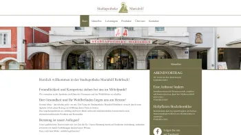 Website Screenshot: Stadtplatzapotheke Rohrbach Flasherkennung - Herzlich willkommen in der Stadtapotheke Mariahilf Rohrbach! - Apotheke Rohrbach - Date: 2023-06-22 15:06:15