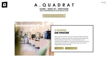 Website Screenshot: A.QUADRAT DIE FRISÖRE - Willkommen | A.QUADRAT | Baden | DIE FRISÖRE | DIE PERÜCKEN | ON TOUR - Date: 2023-06-22 15:06:15