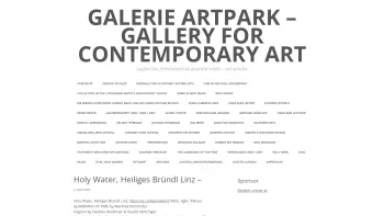 Website Screenshot: ARTPARK gallery contemporary art - Galerie ARTPARK - Gallery for contemporary art - Date: 2023-06-14 10:37:29