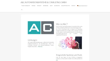 Website Screenshot: A&C Automation and Consulting GmbH - Startseite - A&C Automationssysteme & Consulting GmbH - Date: 2023-06-14 10:38:50