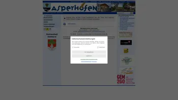 Website Screenshot: Gemeindeamt Marktgemeinde Asperhofen - Marktgemeinde Asperhofen - Startseite - Date: 2023-06-22 15:02:30