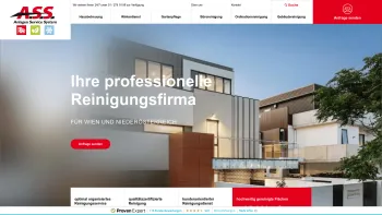 Website Screenshot: A.S.S. Anlagen Service System GesmbH - Professionelle Reinigungsfirma - Wien - Niederösterreich - A.S.S. - Date: 2023-06-26 10:26:08