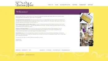 Website Screenshot: Atelier West Raumausstattungsgesellschaft m.b.H. - Home - Atelier Raumausstatter - Date: 2023-06-14 10:47:05