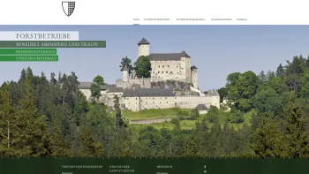 Website Screenshot: Mag. Benedikt Abensperg-Traun Traunsche Traunsche Forstbetriebe - Forstverwaltung – Burg Rappottenstein - Date: 2023-06-15 16:02:34