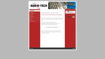 Website Screenshot: Audio-Tech Beschallungstechnik, Lichttechnik, Medientechnik - Herzlich Willkommen bei AUDIO-TECH - audio-tech - Date: 2023-06-14 10:47:05