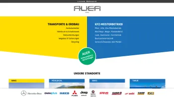 Website Screenshot: Auer GmbH Transportunternehmen Spedition KFZ Werkstätte und Erdbewegungen Matrei am Brenner - Auer GmbH | Transporte und Erdbau – KFZ-Meisterbetrieb - Date: 2023-06-22 12:13:10