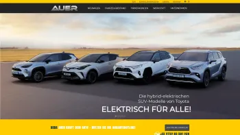 Website Screenshot: AUER Nutzfahrzeuge GmbH - Home - Autohaus Auer Krems - Suzuki / Toyota / Mini / Opel / Nutzfahrzeuge - Date: 2023-06-14 10:37:21