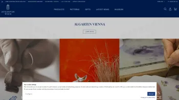 Website Screenshot: Neue Wiener Porzellanmanufaktur Augarten GmbH&CoKG www.augarten.at - Porcelain factory Augarten – Experience porcelain in its most beautiful form - Date: 2023-06-15 16:02:34