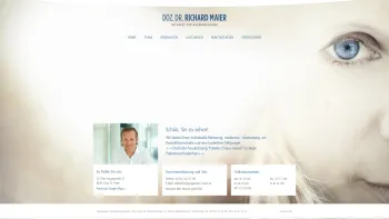 Website Screenshot: Augenarzt Priv. Doz. Dr. Richard Maier - Doz.Dr. Richard Maier – Facharzt für Augenheilkunde und Optometrie in Graz - Date: 2023-06-22 12:13:11