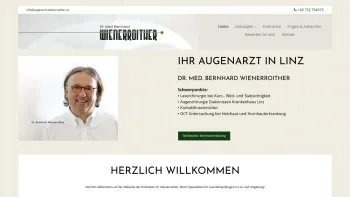 Website Screenshot: Dr. Bernhard Wienerroither - Ihr Augenarzt in Linz – Dr. Med. Bernhard Wienerroither - Date: 2023-06-15 16:02:34