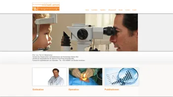 Website Screenshot: Augenchirurg Univ. Prof. Dr. Michael Amon - Prim. Univ. Prof. Dr. Michael Amon - Date: 2023-06-14 10:38:52