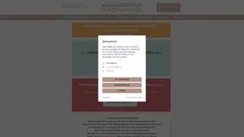 Website Screenshot: Augenzentrum Dr. Azem - Augenarzt Wien, Augenzentrum Dr. Azem und Partner - Date: 2023-06-22 12:13:11