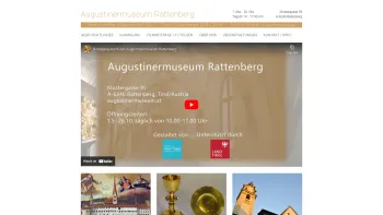 Website Screenshot: Augustinermuseum - Augustinermuseum Rattenberg - Date: 2023-06-22 12:13:11