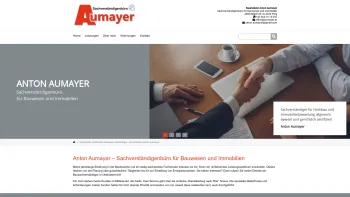Website Screenshot: Aumayer Bau Ges.m.b.H & Co KG Planungsbüro für Hochbau, Bauausführung - Gerichtlich zertifizierte Bausachverständiger - Baumeister Anton Aumayer - Date: 2023-06-15 16:02:34
