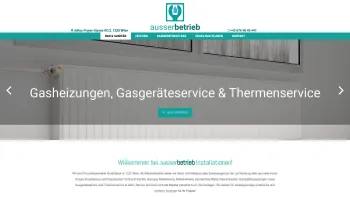 Website Screenshot: ausserbetrieb Installationen - Bad & Sanitär 1220 Wien - Date: 2023-06-22 15:04:29