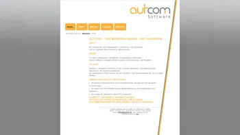 Website Screenshot: AUTCOM Software Ges. m.b. H. - Autcom | Home - Date: 2023-06-22 12:13:11