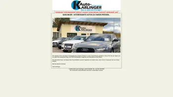 Website Screenshot: Auto-Karlinger - AUTO-KARLINGER.AT - Date: 2023-06-14 10:38:53