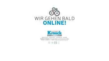 Website Screenshot: Auto-Krauck - Auto Krauck - Seite in Arbeit - Date: 2023-06-14 10:38:53