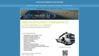 Website Screenshot: Abschleppdienst Auto-Mobil 24 GmbH - mobil – Eine weitere WordPress-Website - Date: 2023-06-22 12:13:11