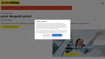 Website Screenshot: Automobil Pfandleihe GmbH - Autobelehnung - 12x in Österreich | Jetzt sofort Bargeld erhalten - Date: 2023-06-22 12:13:11