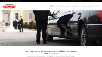 Website Screenshot: Autovermietung Plank KG - Autoreparatur | Autohandel Plank KG in 6020 Innsbruck - Date: 2023-06-14 15:50:37