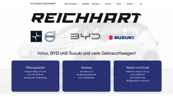 Website Screenshot: Autohaus J. Reichhart GmbH - Home - Autohaus Reichhart - Date: 2023-06-22 15:00:10