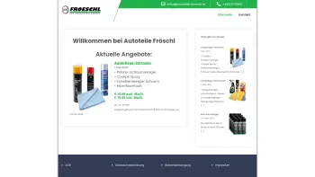 Website Screenshot: Autoteile Froeschl - - Autoteile Fröschl - Date: 2023-06-15 16:02:34