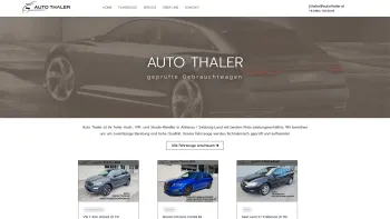 Website Screenshot: Auto Thaler GmbH Abtenau Salzburg Gebrauchtfahrzeuge - Auto Thaler - geprüfte Gebrauchtwagen in Abtenau / Salzburg - Date: 2023-06-22 12:13:11