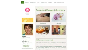 Website Screenshot: Ayursanatirol Ayurveda und Massage in Innsbruck - Massage in Innsbruck & Ayurveda - Ayursana Tirol - Date: 2023-06-26 10:26:08