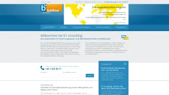 Website Screenshot: b1 consulting - Willkommen bei b1 consulting | beOne Consulting - Date: 2023-06-22 15:07:48