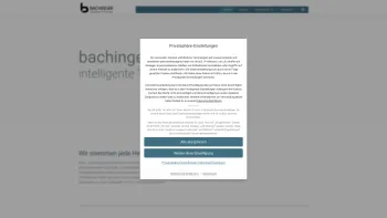 Website Screenshot: bachinger GmbH - bachinger GmbH | intelligente Technologie - Date: 2023-06-14 10:37:49