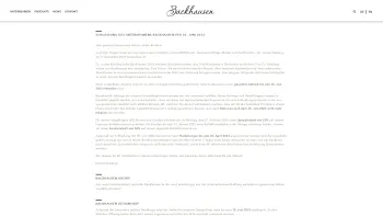 Website Screenshot: Backhausen GmbH - Backhausen GmbH - Date: 2023-06-14 10:37:01