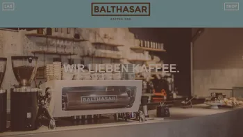 Website Screenshot: www.balthasar.at - Wir lieben Kaffee - BALTHASAR KAFFEE BAR - Date: 2023-06-22 15:00:10