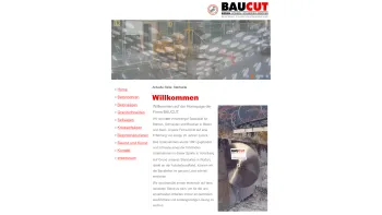 Website Screenshot: BAUCUT Beton-Saegen Beton-Brechen Beton-Bohren Beton-Beissen - Home - Date: 2023-06-22 15:07:48